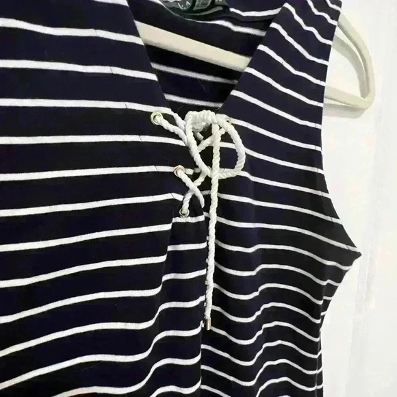 Ralph Lauren Striped Nautical Dress Size Small Petite - Picture 3 of 11